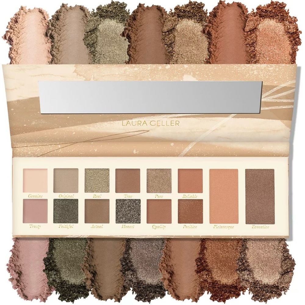 LAURA GELLER Artistry Palette 12 Multi-Finish Eyeshadows Highlighter Blush NWT
